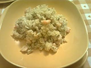 Risotto gamberetti e prezzemolo