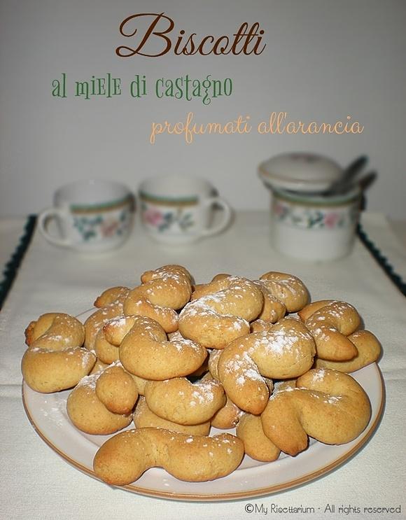 Biscotti al miele di castagno e arancia
