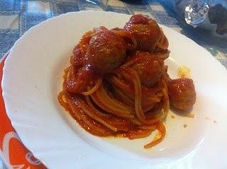 Spaghetti con polpettine