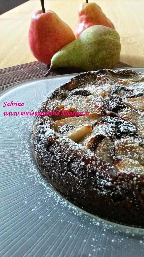 Torta cioccolato e pere