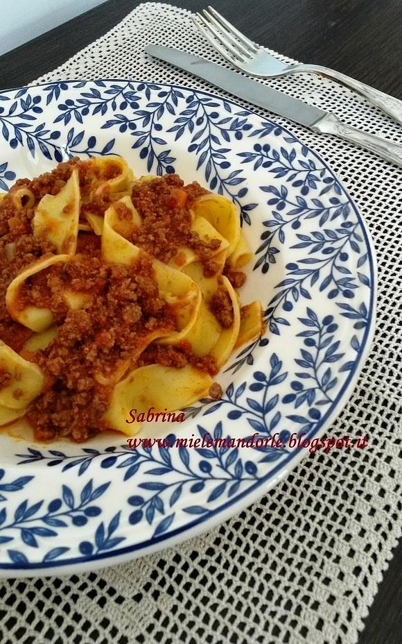 Pappardelle al ragù di cinghiale
