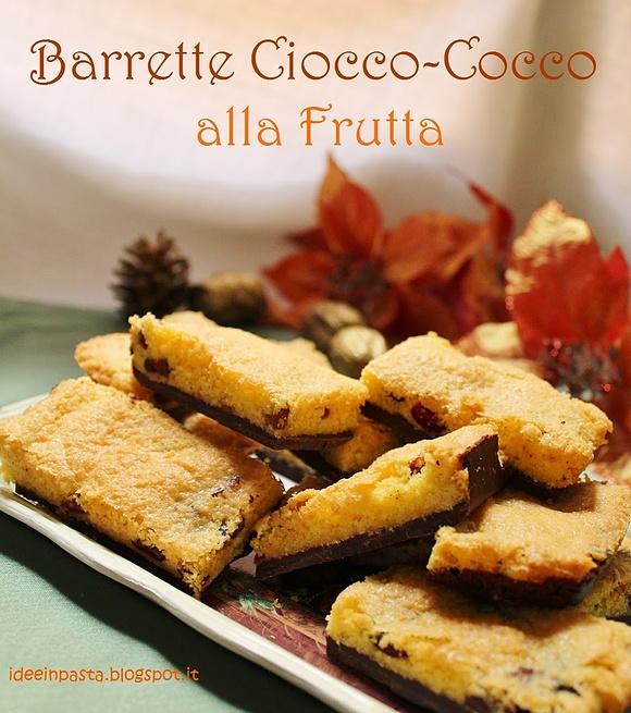 Barrette ciocco-cocco alla frutta