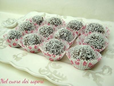 Bon bon con amaretti, caffè e cocco