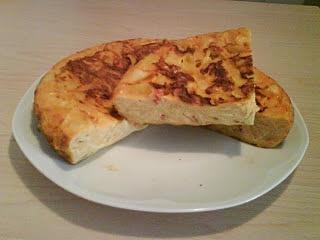 Frittata con pasta avanzata