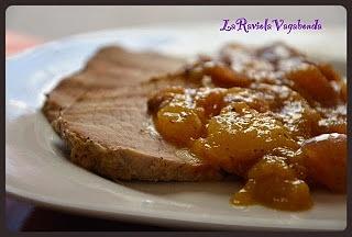 Lonza di maiale al forno con salsa fruttata