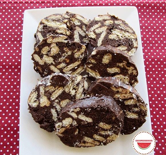 Salame di cioccolato senza uova