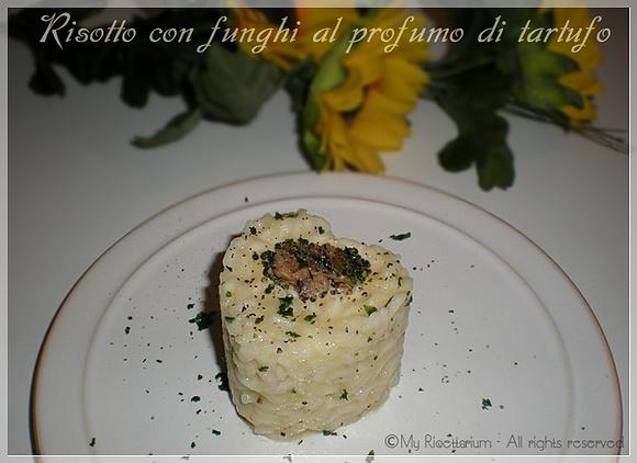 Risotto ai funghi al profumo di tartufo