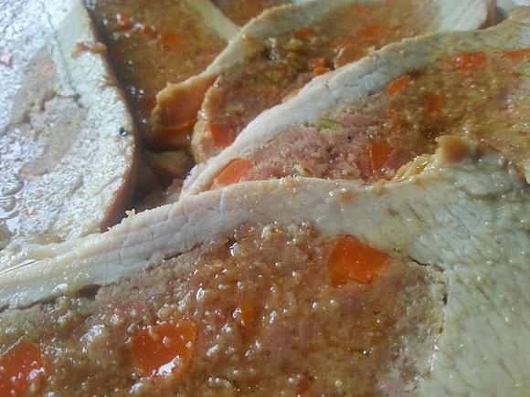 Punta di vitello ripiena al forno