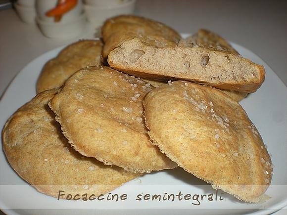 Focaccine integrali