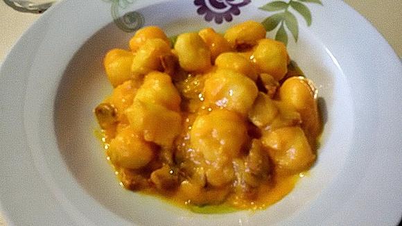 Gnocchi con crema di zucca