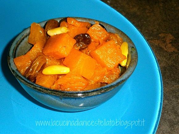 Zucca al forno con riso pilaf
