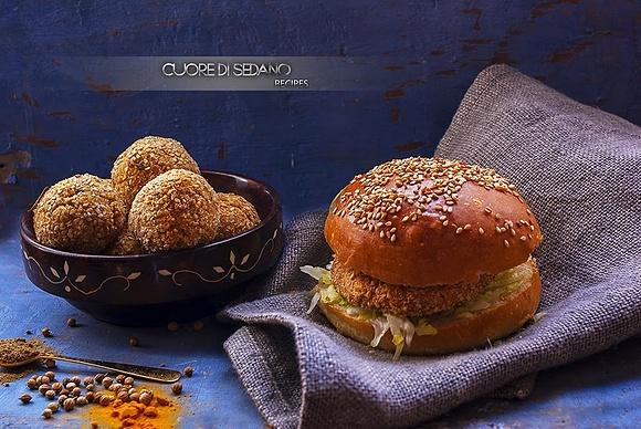 Burger vegetariani di ceci