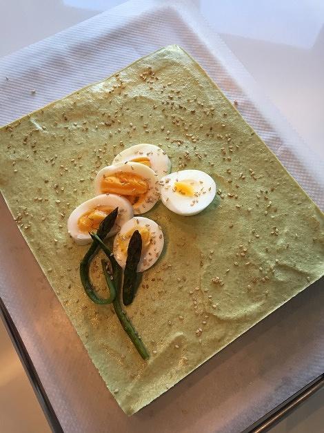 Cheesecake salata agli asparagi