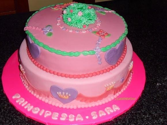 Torta decorata per una principessa