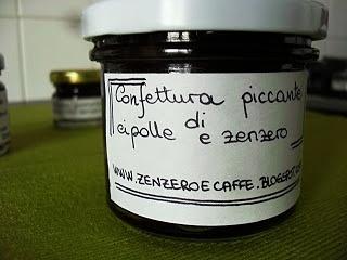 Confettura piccante di cipolle di Tropea al profumo di zenzero
