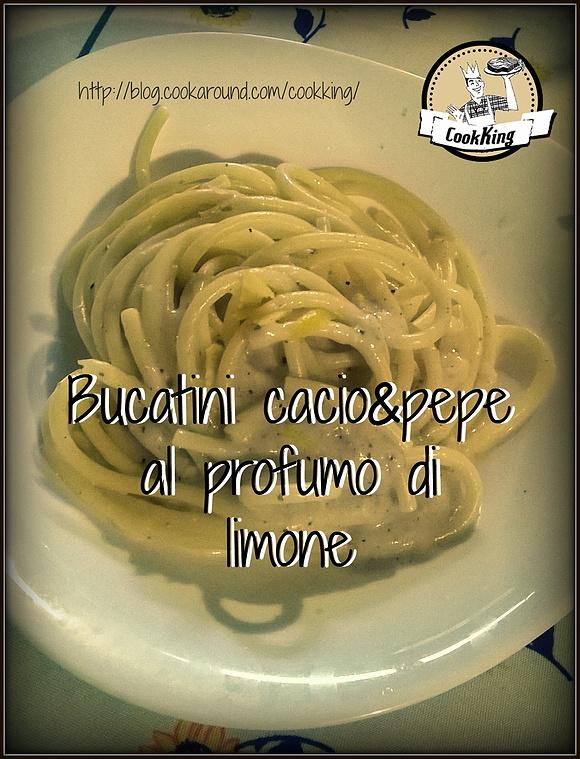 Bucatini cacio e pepe al profumo di limone