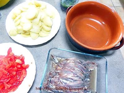 Tortino di alici e patate