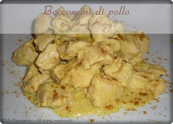 Bocconcini di pollo con crema al curry