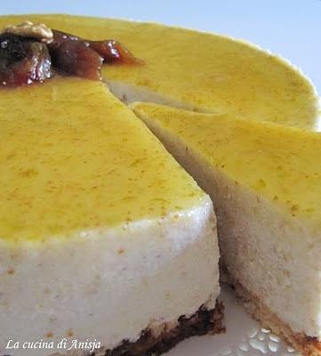 Cheese cake ai fichi bianchi e noci di Salvatore De Riso