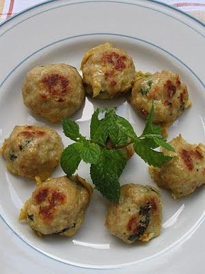 Polpette con lime, menta e zenzero