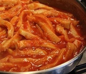 Trippa con pomodoro per 6 persone