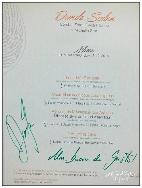 Viaggio gastronomico dello chef david scabin a identità golose expo 2015