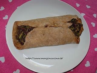 Cannoli salati con fagioli e zucchine