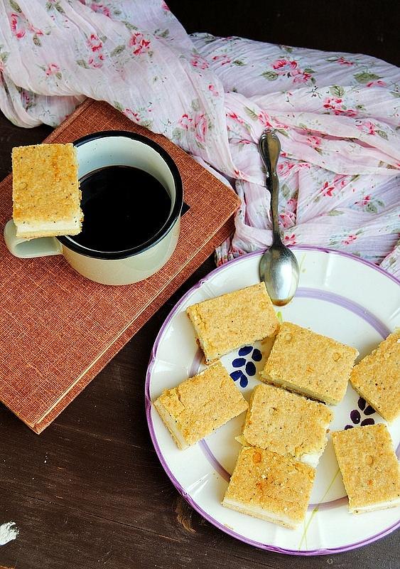 Lemon squares con ricotta