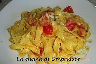 Tagliatelle alla crema di peperoni