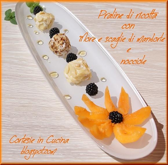 Praline di ricotta e frutti di bosco