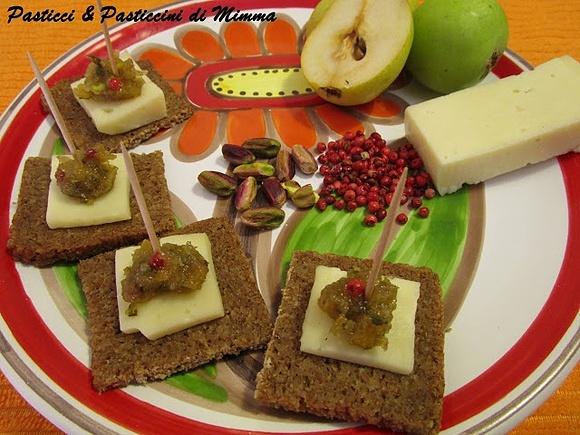 Chutney di pere e basilico al pepe rosa