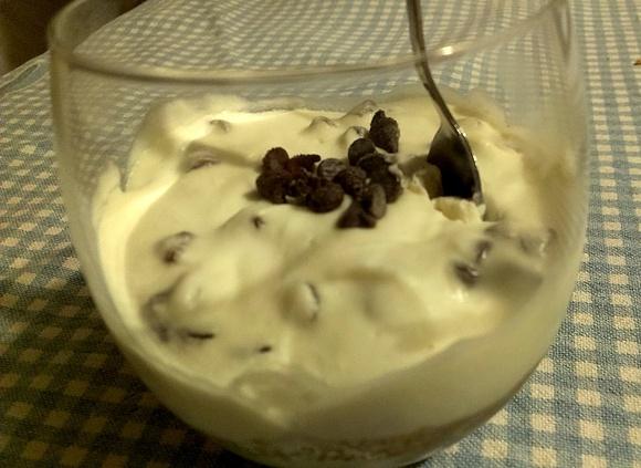 Cheesecake leggero in bicchiere