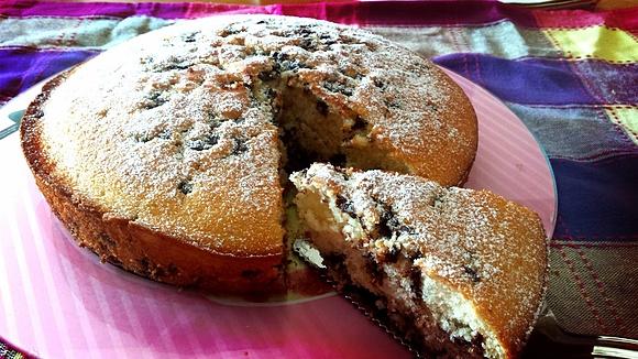 Torta stracciatella morbida senza forno