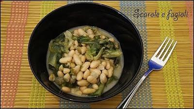 Fagioli e scarole ricetta campana verdura legumi autunno inverno