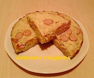 Frittata con cipolle e wurstel