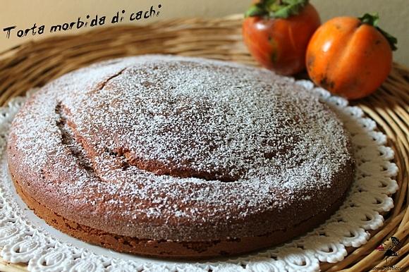 Torta morbida di cachi
