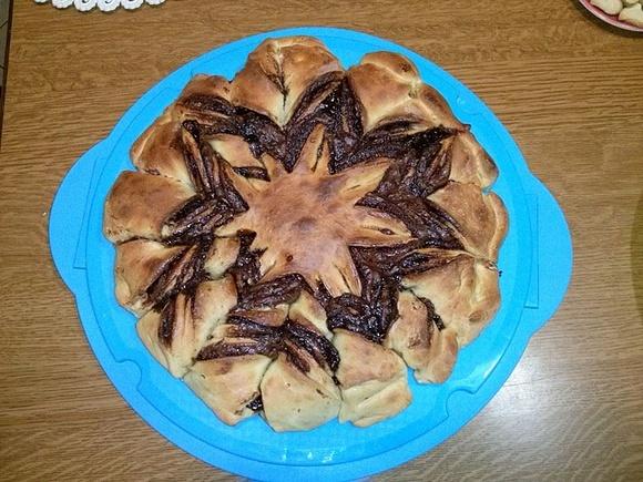 Stella di pan brioche alla Nutella