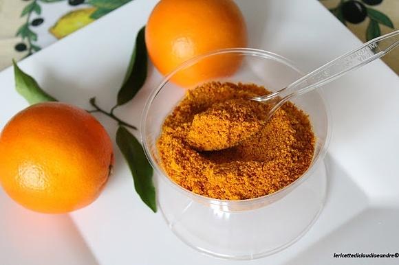 Polvere di arance per dolci e aromi naturali