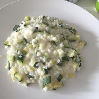 Risotto cremoso con zucchine