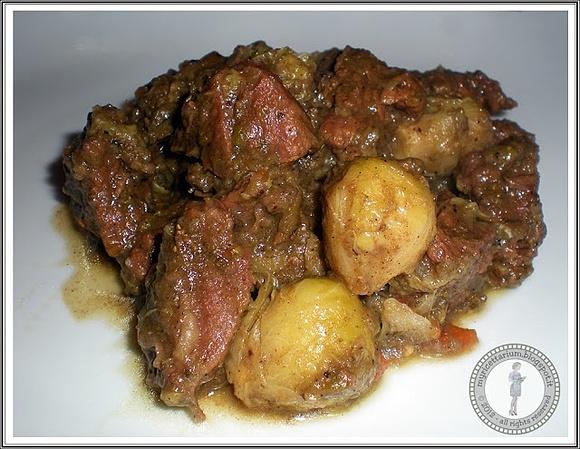Spezzatino di manzo con cavolini di Bruxelles