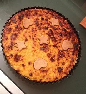 Torta salata con zucca e gorgonzola