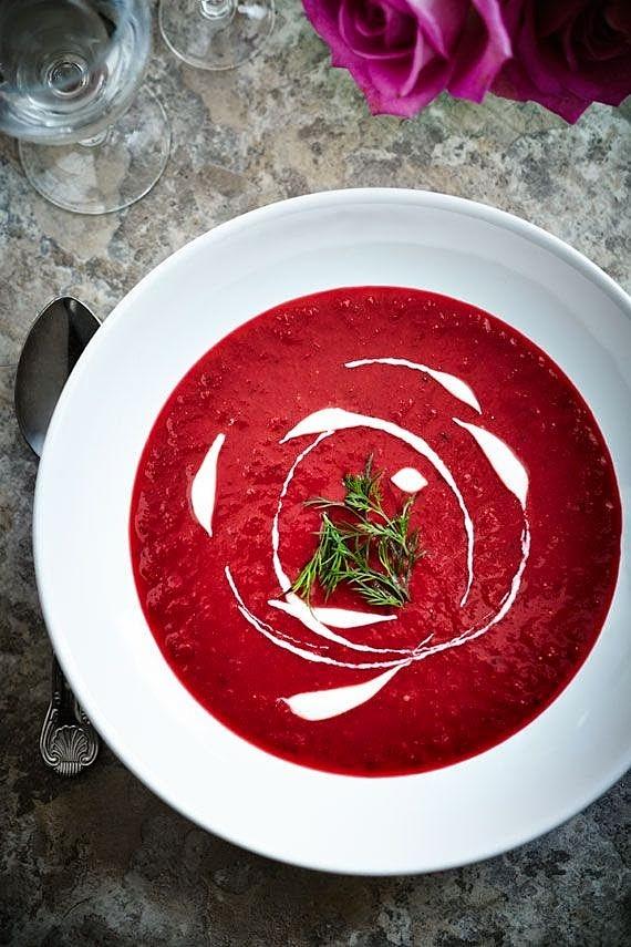 Vellutata di barbabietole rosse per pigri