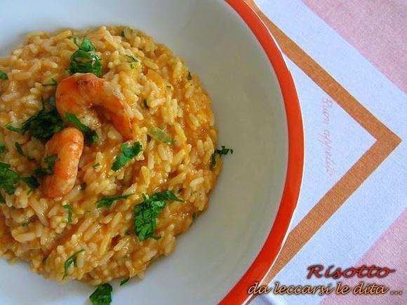 Risotto alla crema di gamberi
