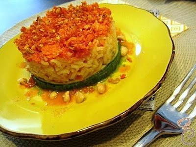 Tortino di riso alle tre essenze di carota