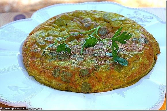 Frittata con gambi di carciofi