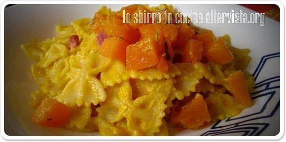 Pasta con la zucca