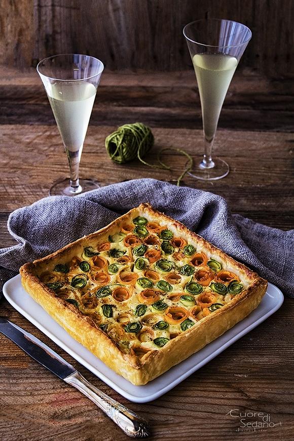 Sfogliata di carote e zucchine croccanti