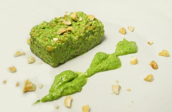 Farro monococco con pesto di rucola