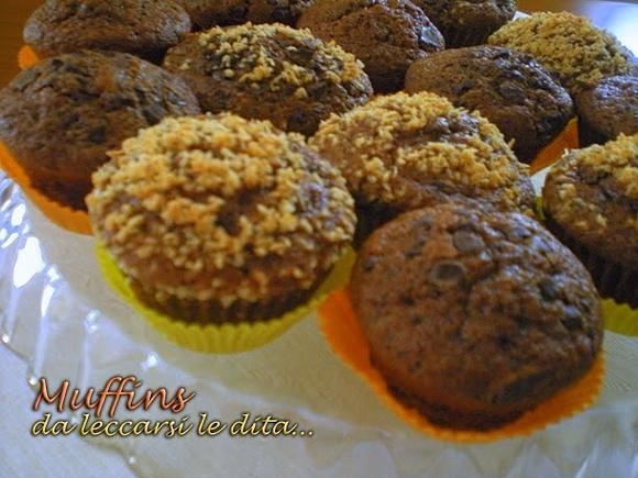 Muffin al cioccolato con gocce di cioccolato