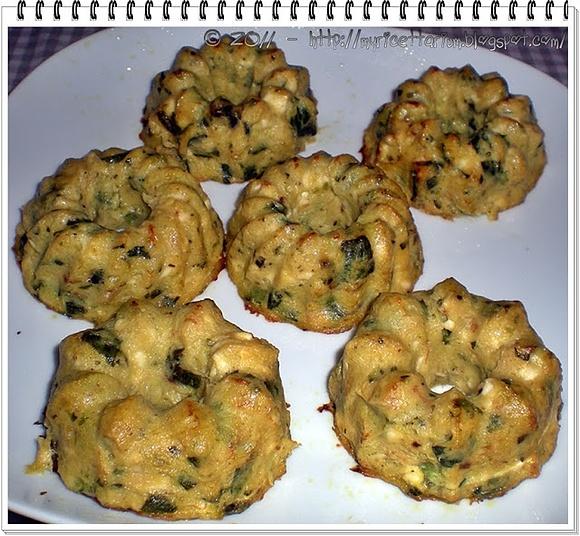 Sformati di zucchine con feta e menta